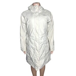 The North Face Women's HyVent Hooded Goose Down Jacket Size Medium Ivory